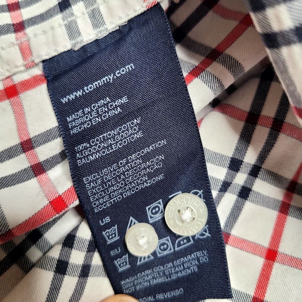 Tommy Hilfiger Button Down Plaid Boys Shirt Size 6 Casual, School, Event - Picture 9 of 9